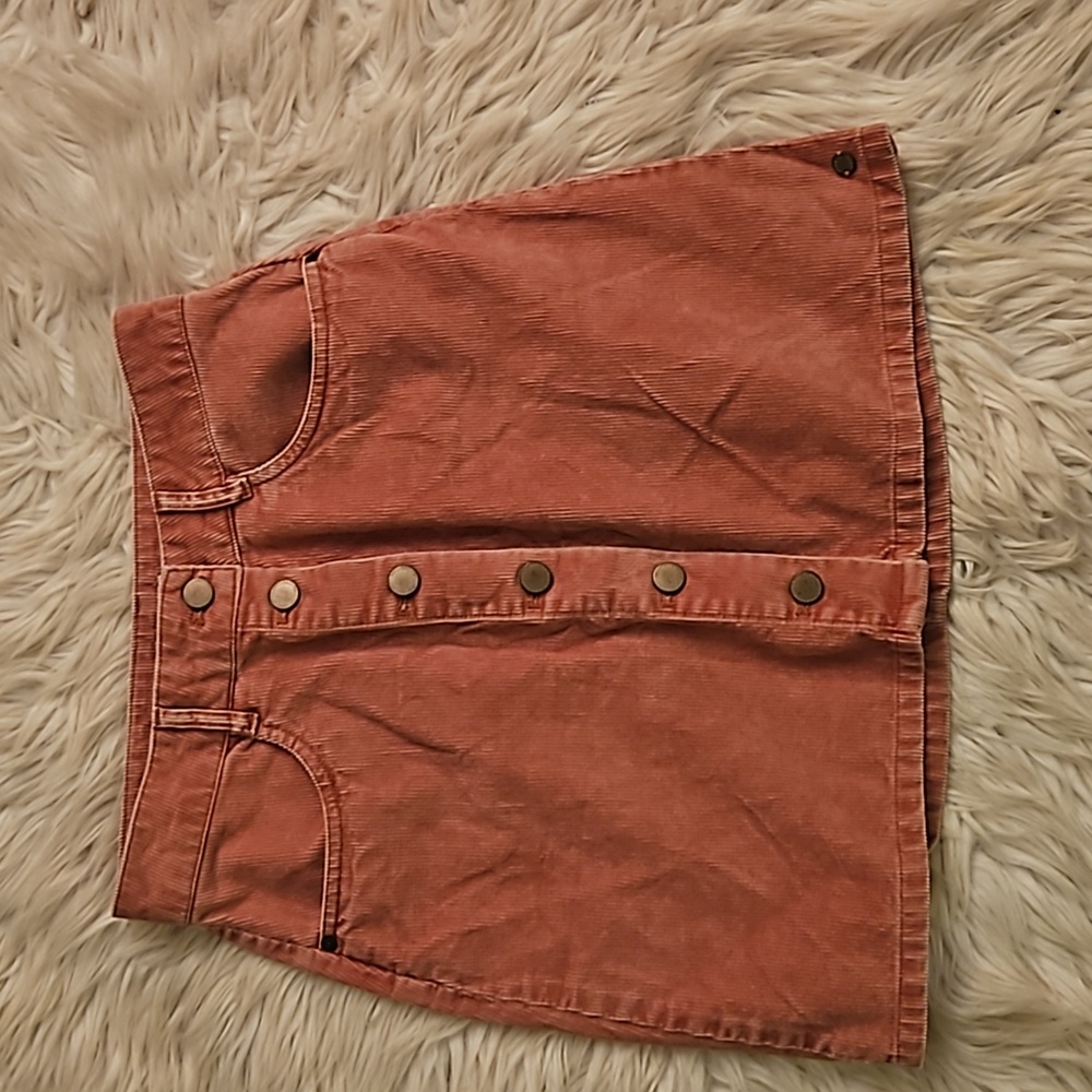 Roxy “Unforgettable Fall” Pink Corduroy Skirt – Size Small - Picture 6 of 6